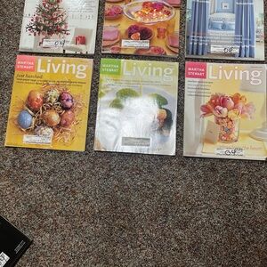 Martha Stewart Living Magazines - Year 2004 Lot of 6
